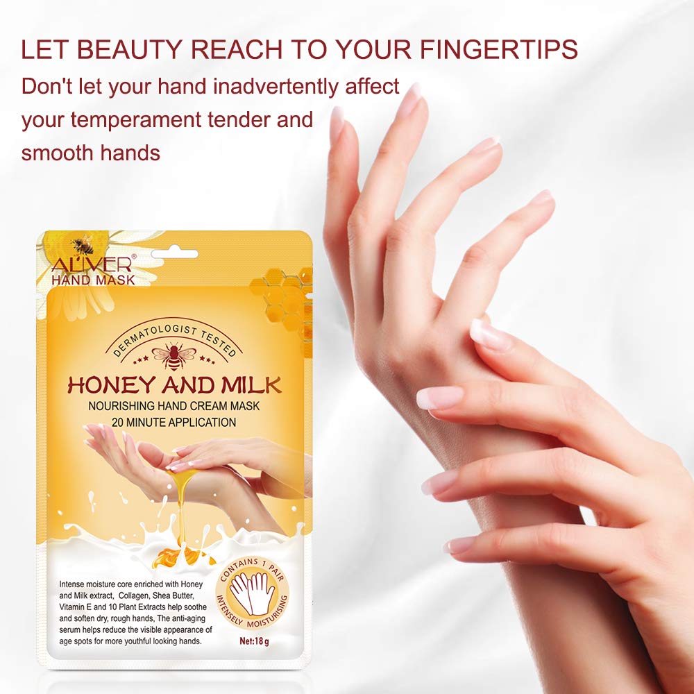 Generic serum texture close-up highlighting honey and milk hydration effect