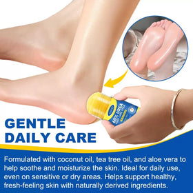 Generic ingredient label showing aloe and tea tree, brand supports skin comfort
