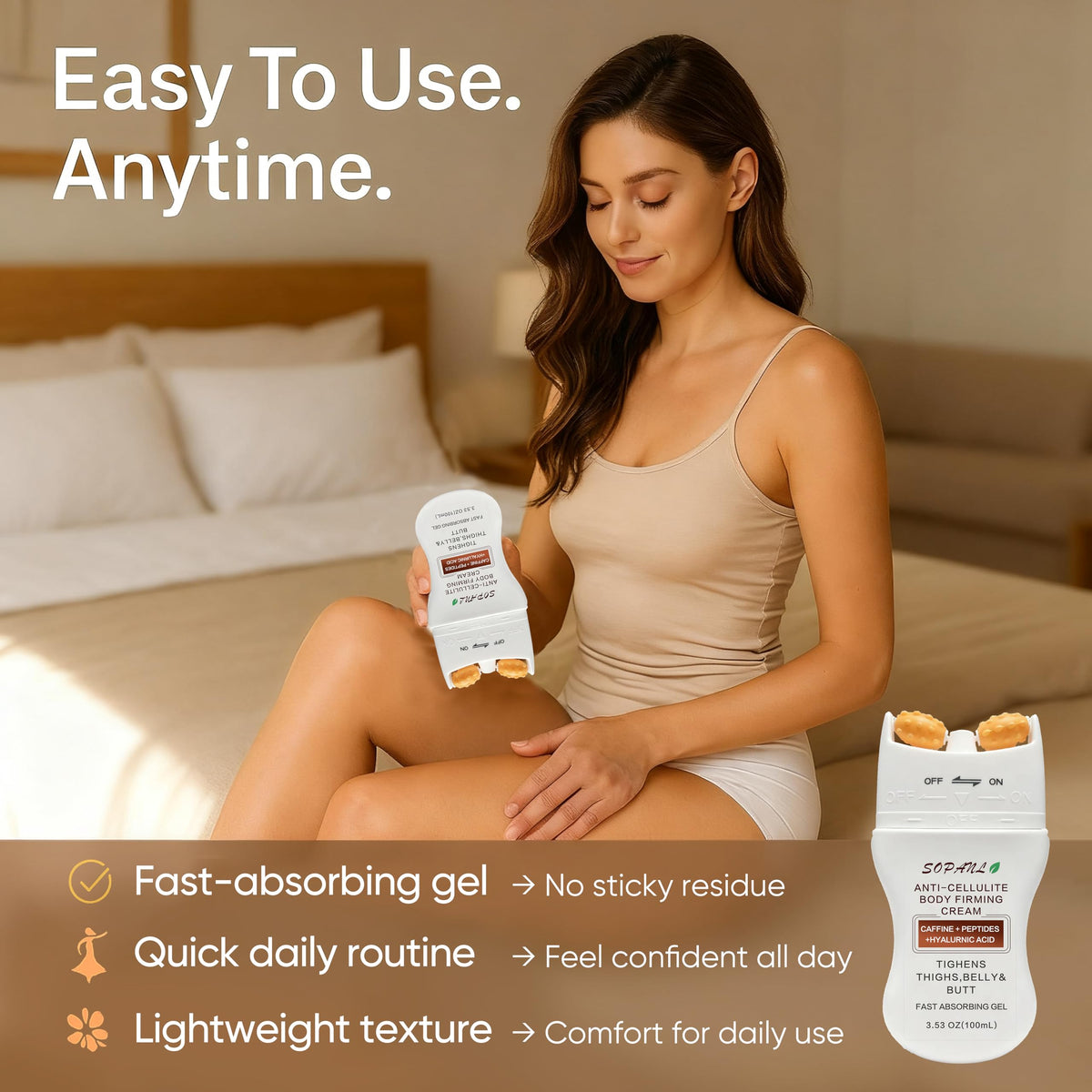Generic ingredients label showing key actives like caffeine and collagen