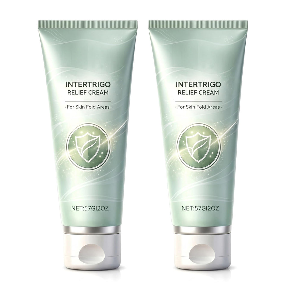 Generic Intertrigo Cream front packaging showing product and quick use benefit