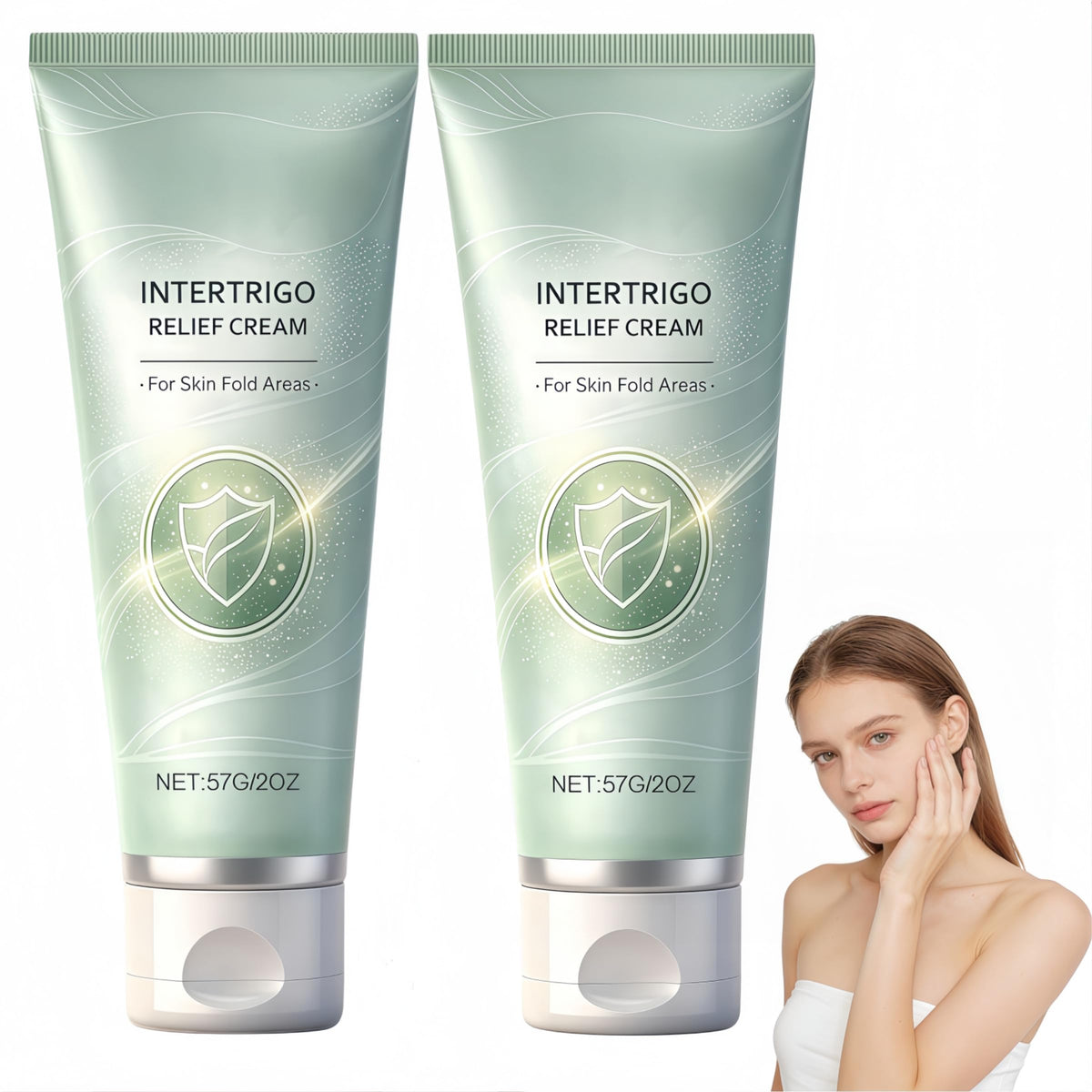 Generic front packaging showing product name and two-pack convenience and protection