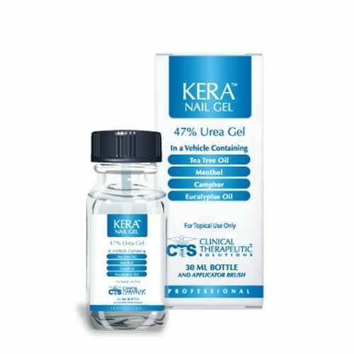Generic Kera Nail Gel front bottle view showing label and brush applicator for easy application