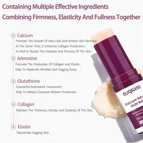 Generic product label close-up listing ingredients and supportive benefit