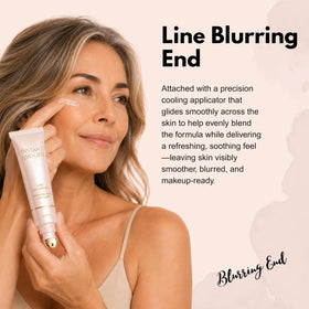 Generic vanity scene with primer to convey everyday cosmetic routine benefits
