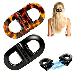Generic magnetic hair clip front view showing secure hold benefit