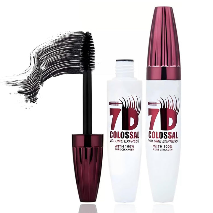 Generic front packaging showing two mascara tubes and clear product benefits