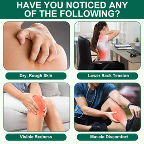 Generic Miracle Balm applied to legs highlighting relief and fast-absorbing formula