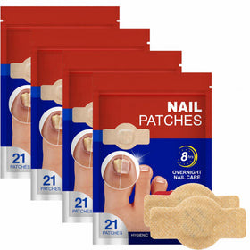 Generic nail patches front packaging showing pack count and benefits