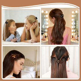 Generic clip holding thick hair showing strong grip for voluminous styles benefit