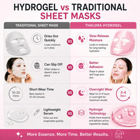 Generic PDRN mask upper and lower pieces demonstrating customized fit benefit