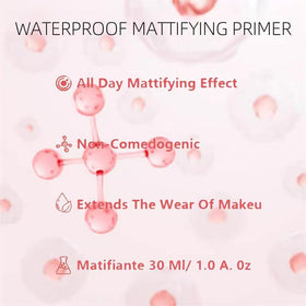 Generic primer swatches on skin showing sheer finish and blendability benefit