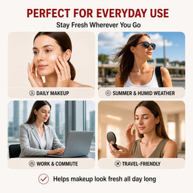 Generic primer in a purse showing travel-friendly 30ml convenience benefit