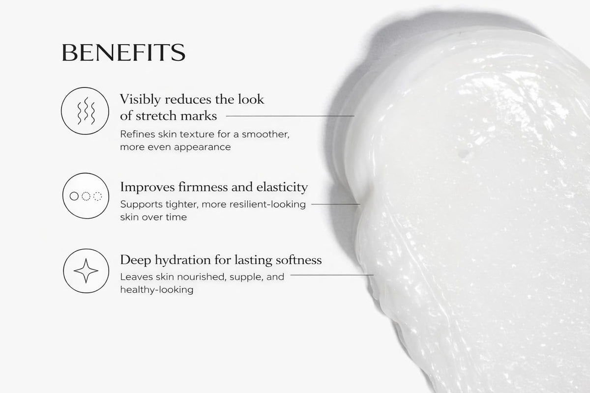 Generic retinol body lotion applied to neck and shoulders for firmer look