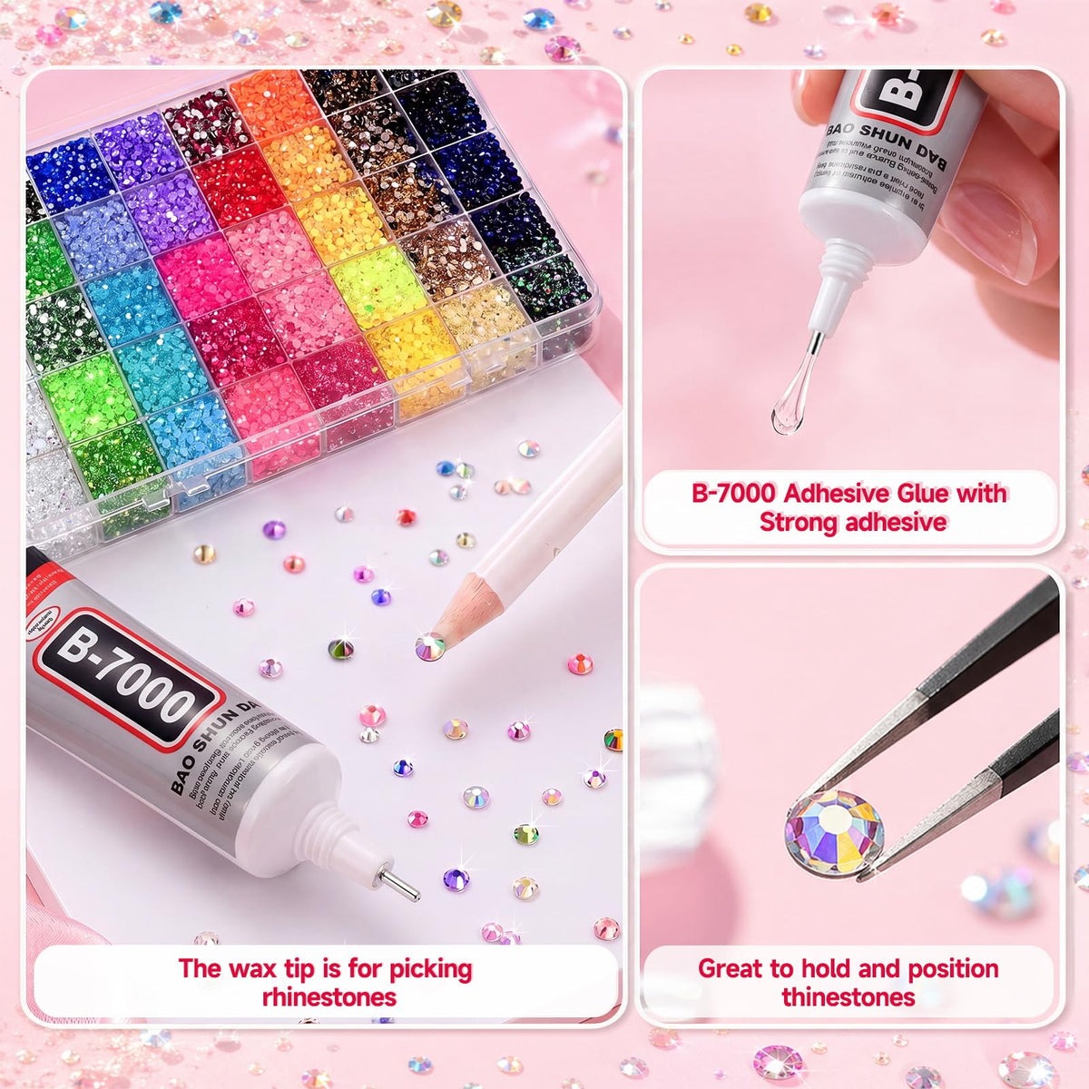 Generic rhinestones applied to sneaker showcasing brand customization and style