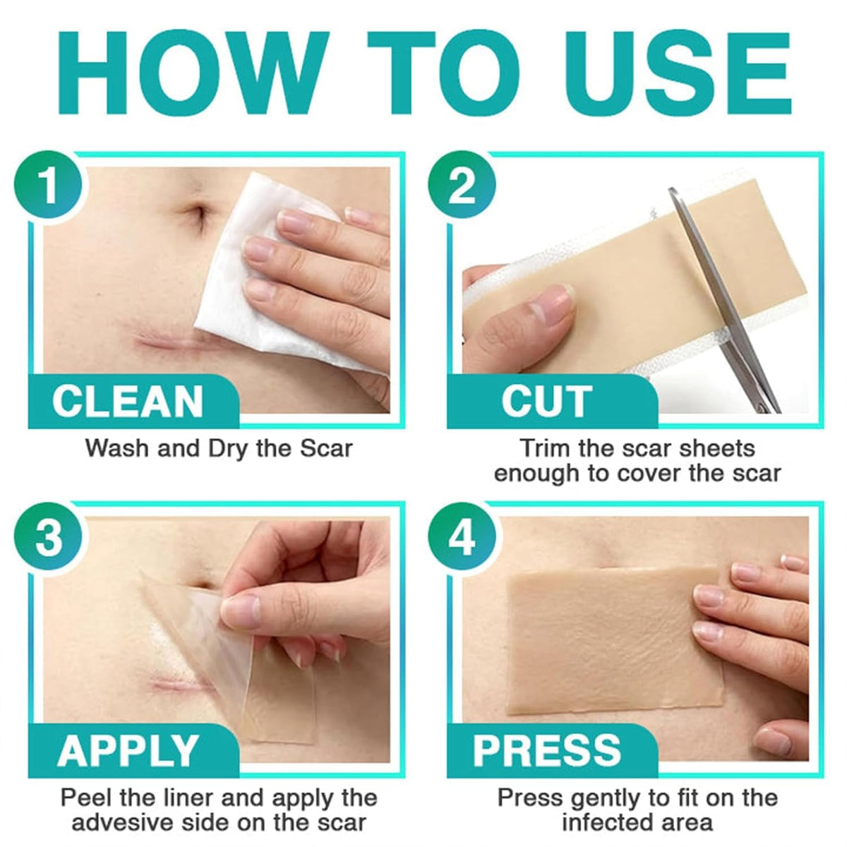 Generic brand strip applied on skin showing secure fit and discreet protection