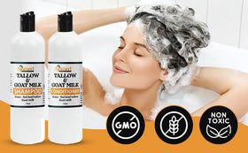 Generic shampoo texture pouring demonstrating clean lather and nourishment
