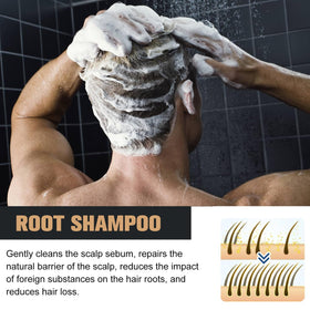 Generic shampoo texture foam demonstrating gentle cleansing and rich lather