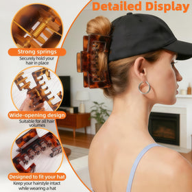 Generic side view showing metal spring and deep teeth, Generic durable non-slip grip