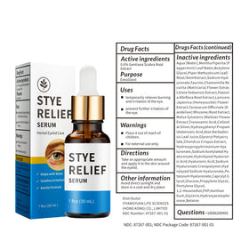 Generic brand on a nightstand representing daily use to support eyelid comfort
