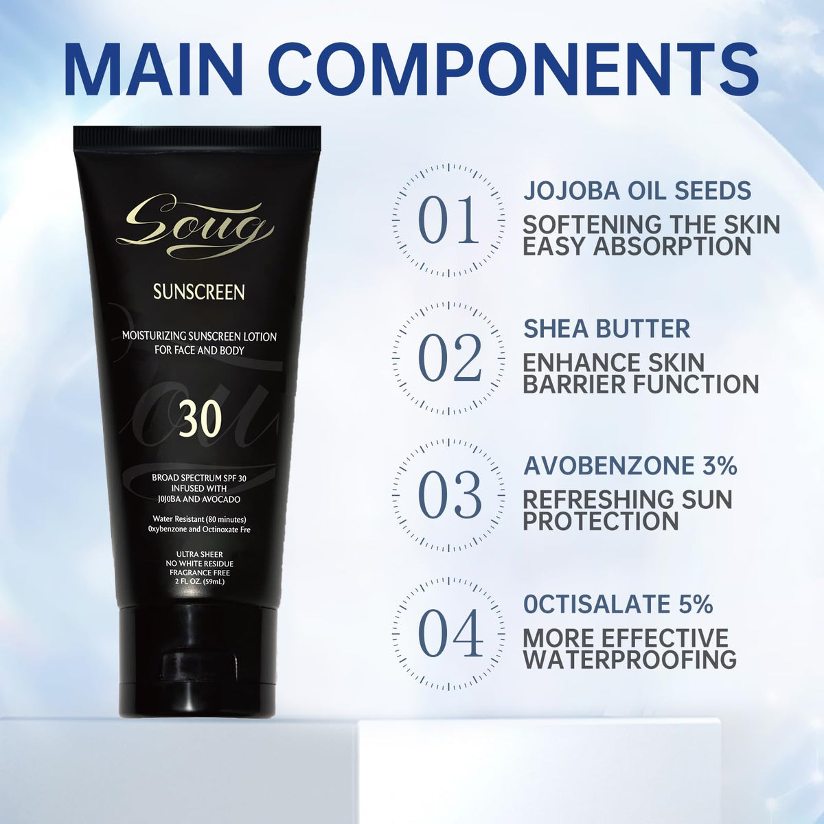 Generic applying lotion on arm demonstrating invisible blend benefit