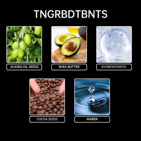 Generic ingredients label visible highlighting reef-friendly formula