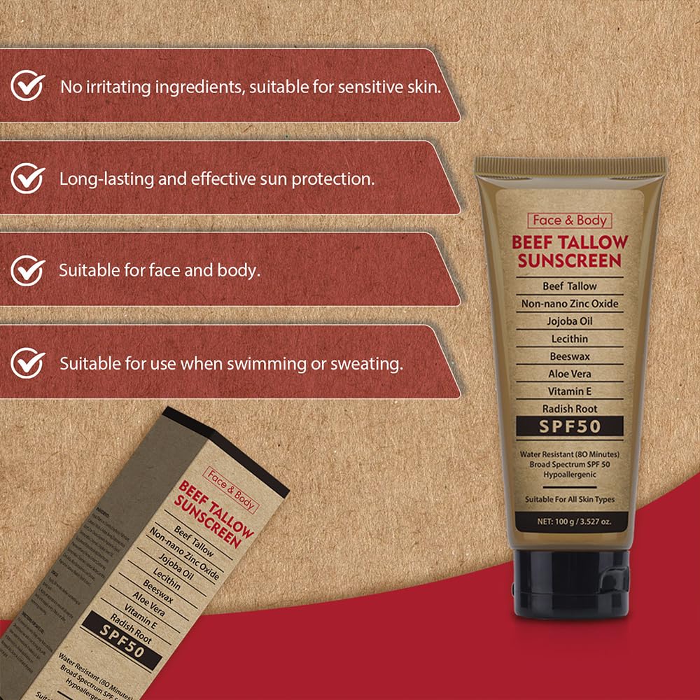 Generic sunscreen swatch on skin showing even coverage and moisturizing effect