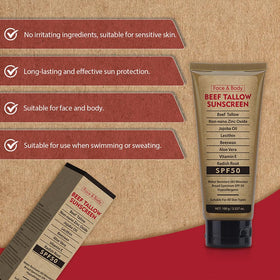 Generic sunscreen swatch on skin showing even coverage and moisturizing effect
