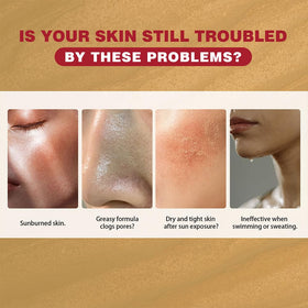 Generic applying sunscreen stick to face for quick protection on the go