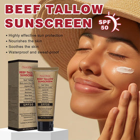 Generic close-up texture of sunscreen balm demonstrating smooth non-greasy spread