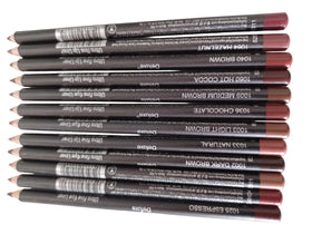 Generic swatches of all brown shades showing color range for matching tones