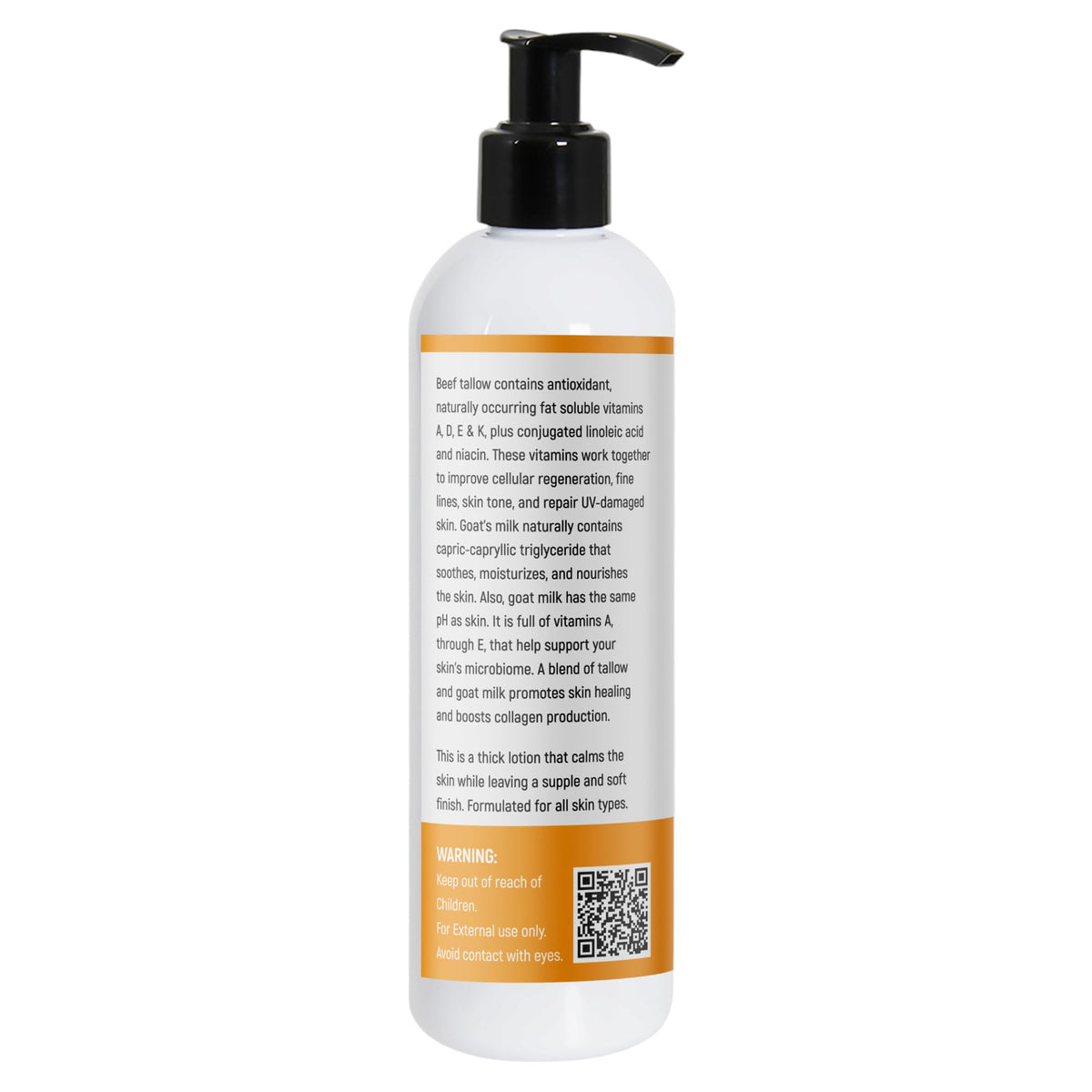 Generic brand lotion on palm being spread, quick absorption benefit