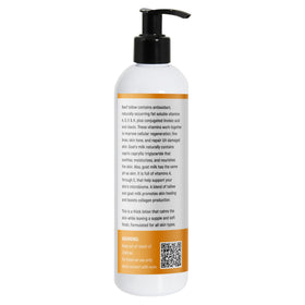 Generic brand lotion on palm being spread, quick absorption benefit