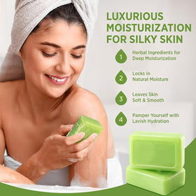 Generic tea tree soap close-up of exfoliating texture reveals gentle scrub benefit