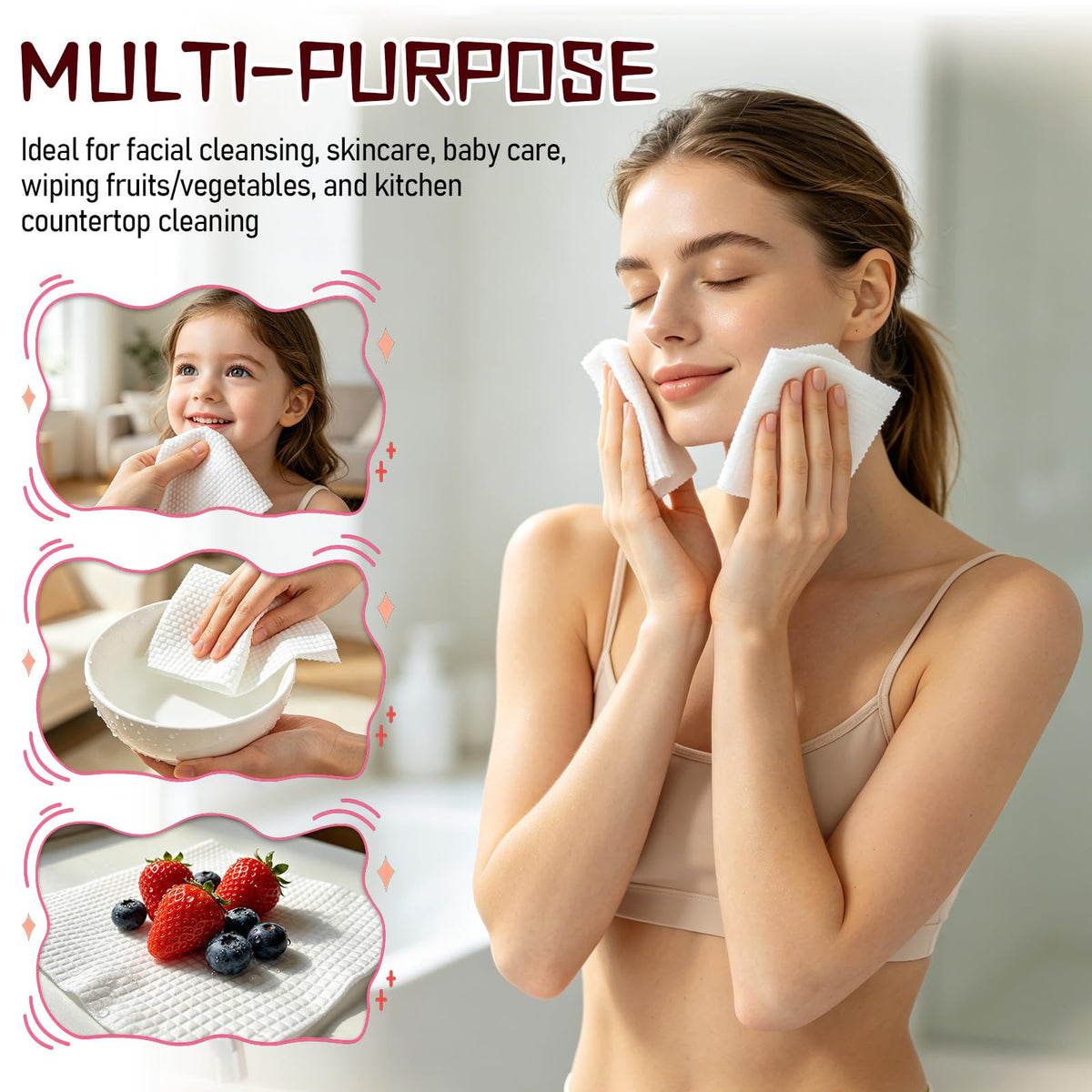 Generic towel texture close-up highlighting viscose thickness and softness