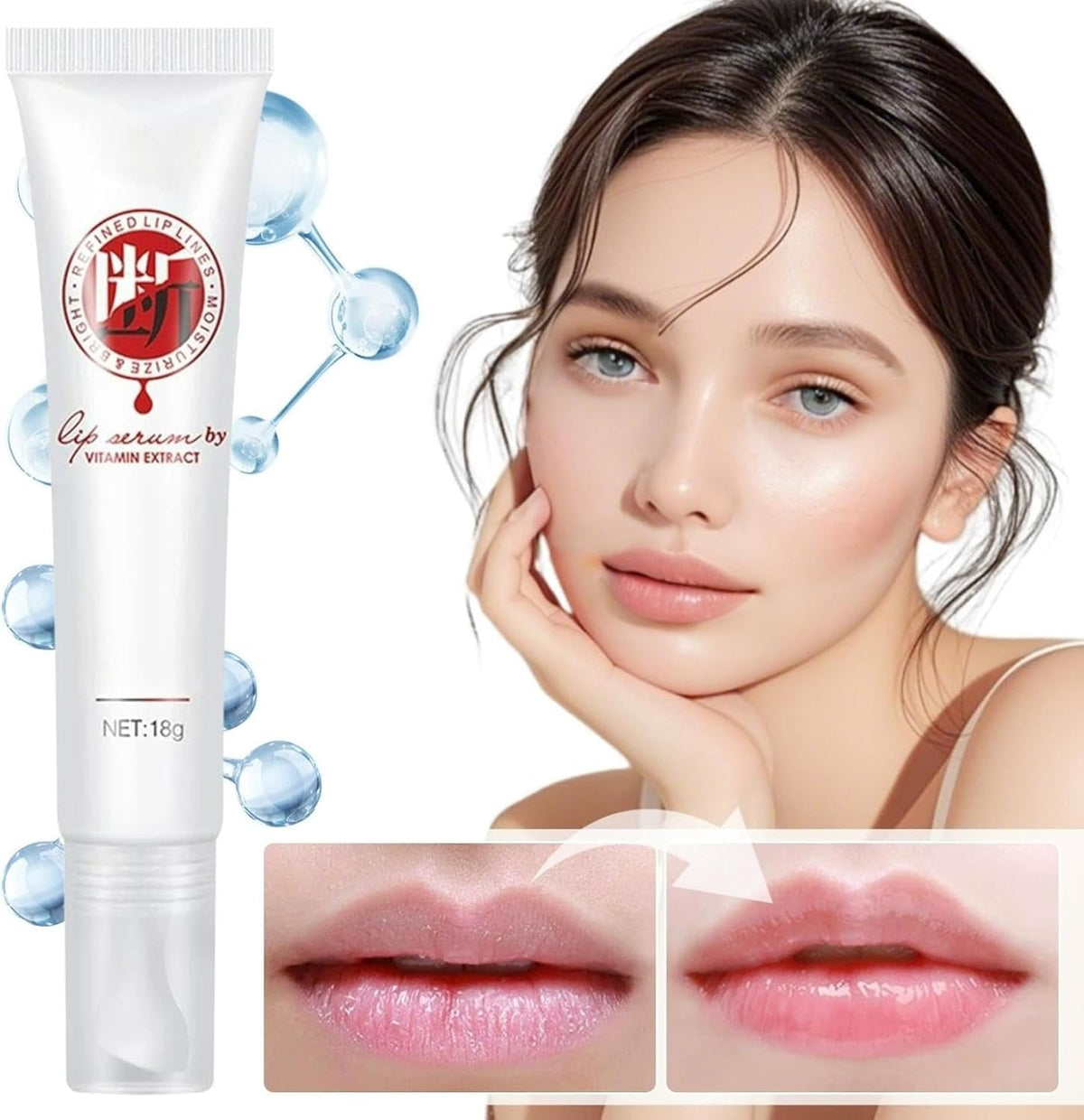 Generic close-up texture drop of serum showing smooth, non-greasy finish and hydration