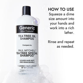 Generic Value Products in-shower use image showing scalp refresh and cooling benefit