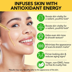 Generic Vitamin E oil texture close-up revealing lightweight clarity and quick-absorbing moisturizing benefit