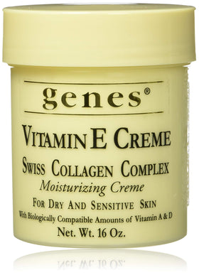 Genes jar front view showing label and 16 oz size, communicates trustworthy hydration