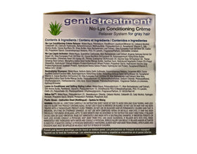 Close-up of Gentle Treatment aloe-enriched relaxer cream texture highlighting smooth conditioning benefit