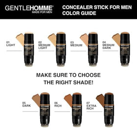 Gentlehomme concealer beside travel items showing compact size for on-the-go touch-ups