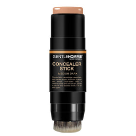 Gentlehomme dual-ended concealer and brush displayed to show portability and easy blending benefit
