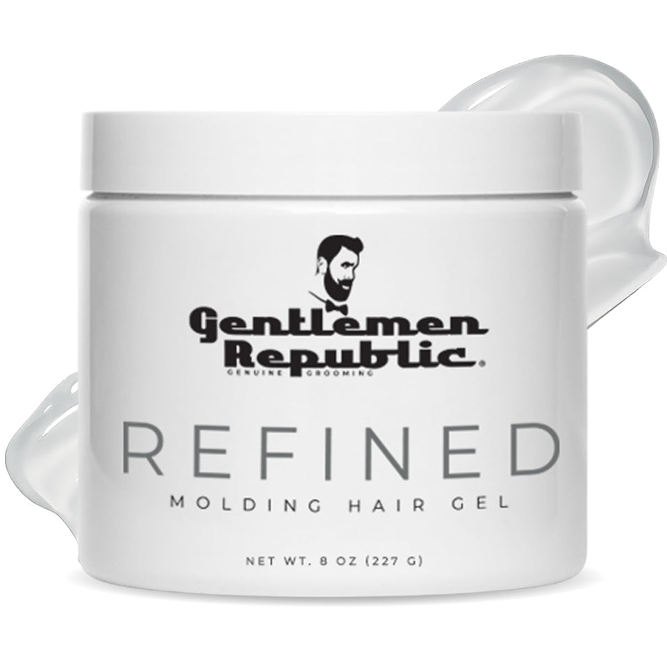 Gentlemen Republic front jar view showing professional label and size benefit