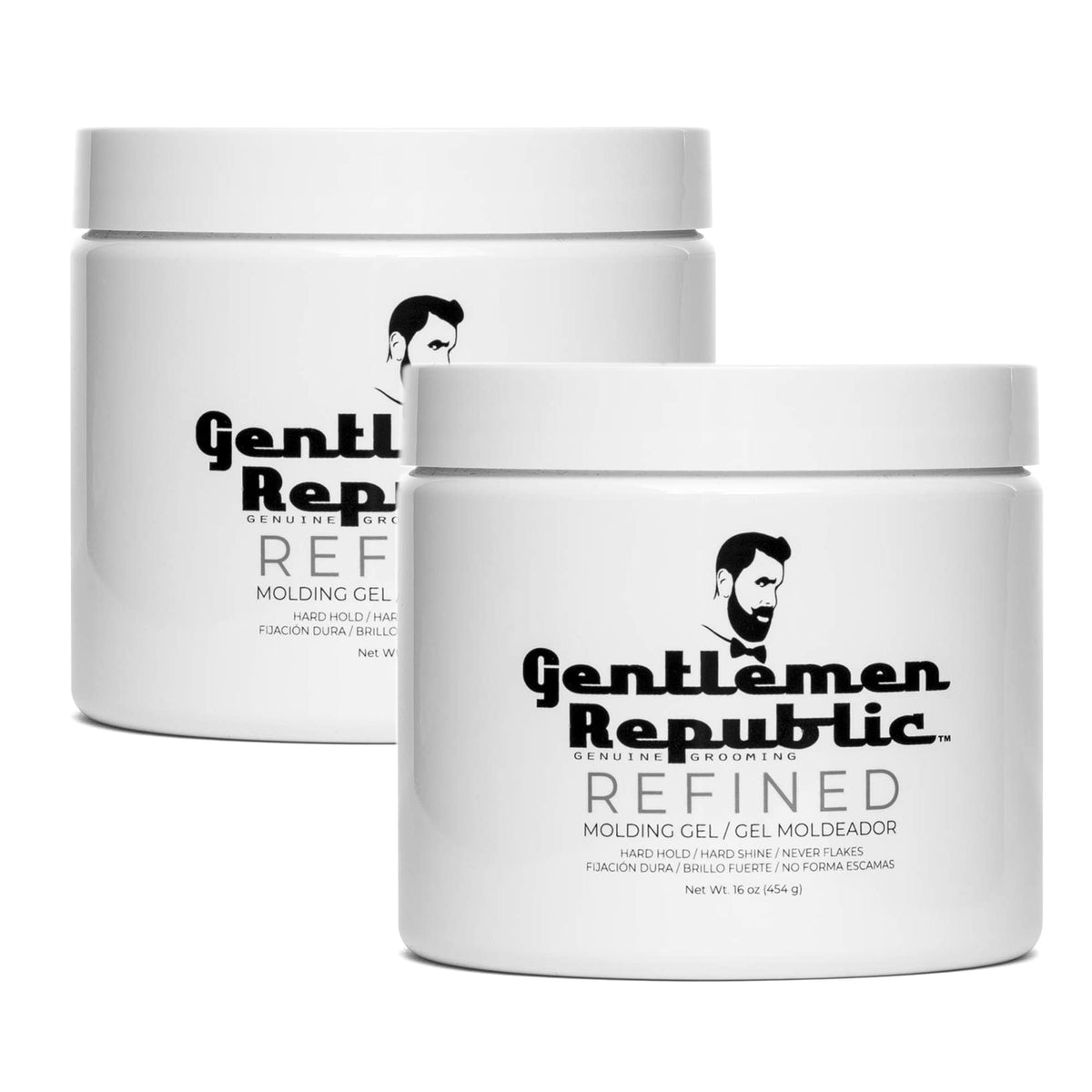 Gentlemen Republic front packaging showing strong hold and shine