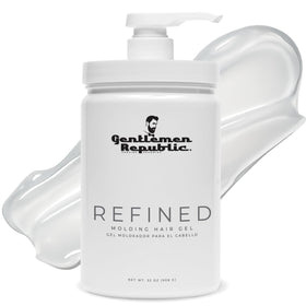 Gentlemen Republic pump bottle front view showing premium packaging and easy dispensing