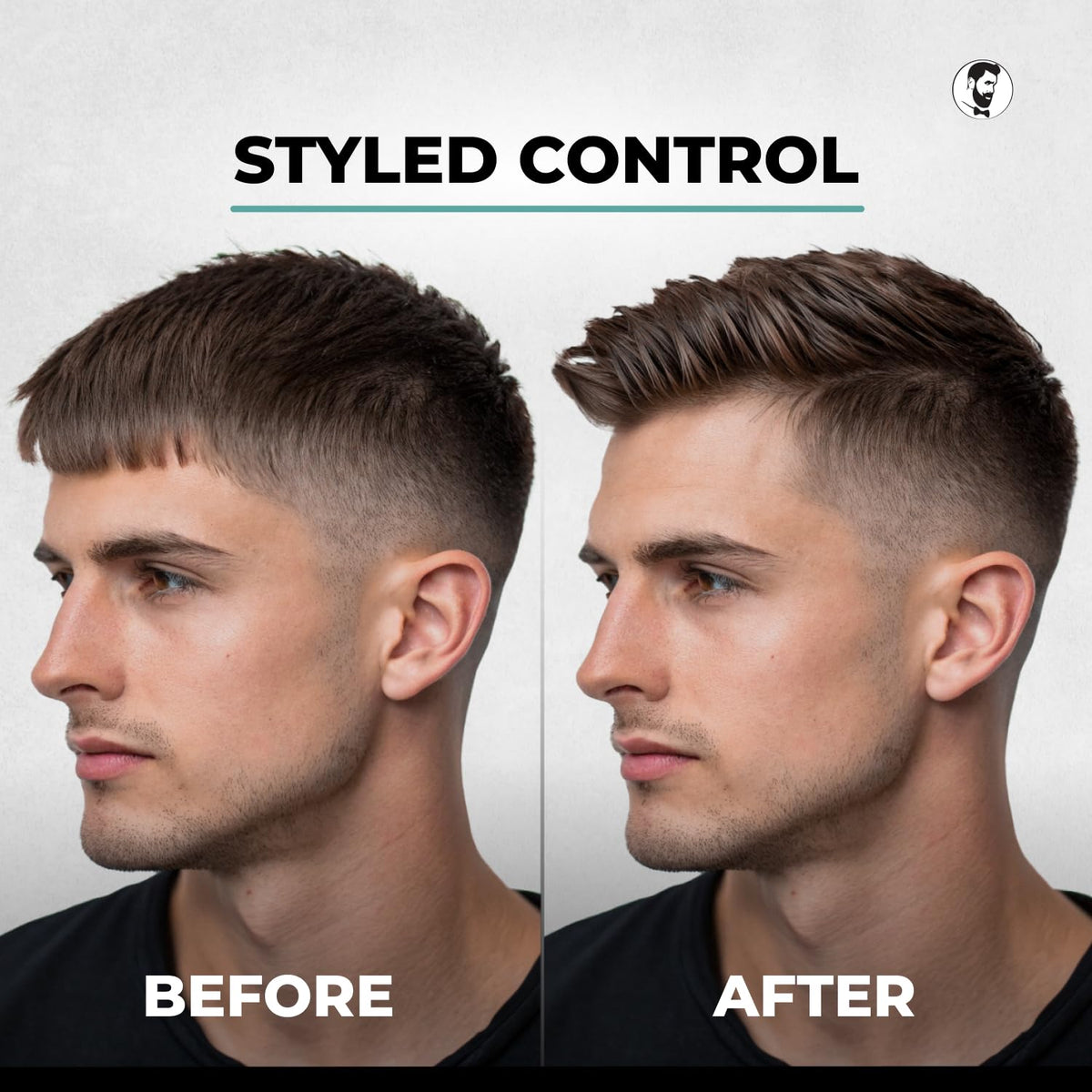 Gentlemen Republic jar open revealing clear gel ready to define hairstyles