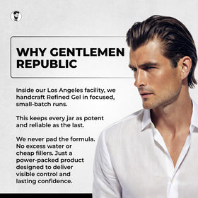 Gentlemen Republic made in usa badge emphasizing domestic manufacturing quality
