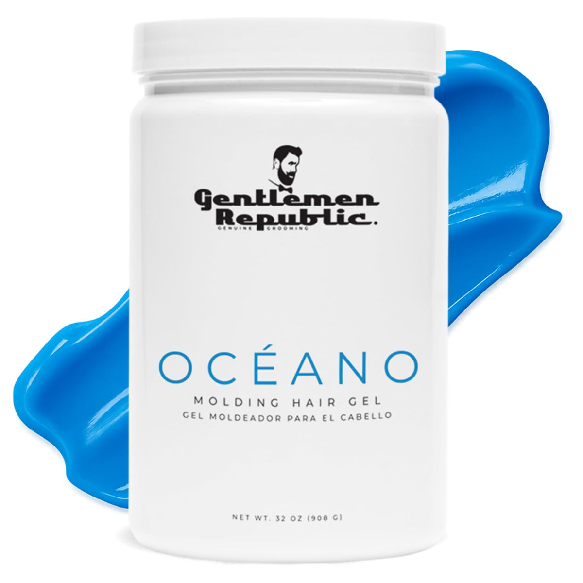 Gentlemen Republic jar front view showing product and bold branding benefit hold