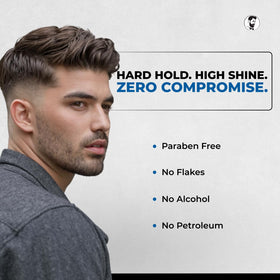 Gentlemen Republic model outdoors with styled hair showing lasting fresh scent benefit