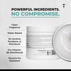 Gentlemen Republic applying gel to damp hair for even styling and hold