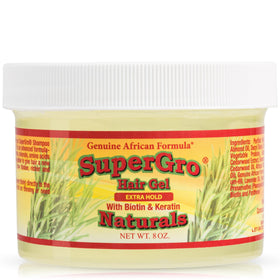 Genuine African Formula front jar shot showing label and 8 oz size, clear branding benefit